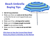 best heavy duty beach umbrella - Best Heavy Duty Stuff