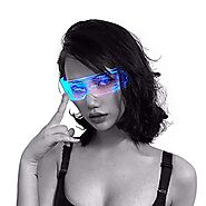 SANSHIYI Cyberpunk Glasses LED Light