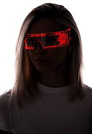 Cyberpunk LED Visor Glasses