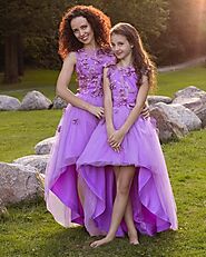 Custom order - lace lavender dress