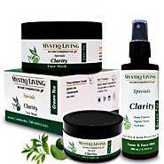 Green Tea Clarity Anti Acne Kit | Ayurvedic Beauty Regime For Oily & Acne Prone Skin – Mystiq Living