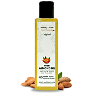 Pure & Organic Sweet Almond Oil | Cold Pressed Oil for Under Eye & Hair| Mystiq Living