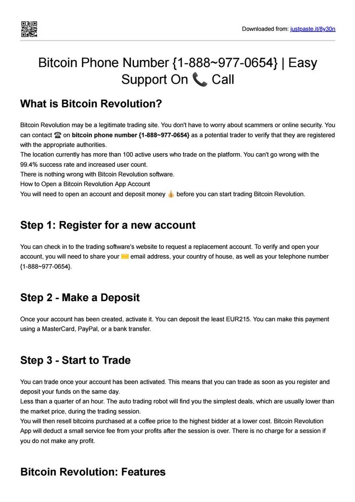 bitcoin support phone number
