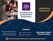 Navodaya Class 9 Entrance Exam