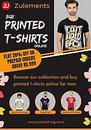 Browse Our Collection And Buy Printed T-shirts Online From Zulements by Zulements - Issuu