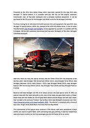 New Special Edition Jeep Wrangler X