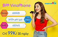 Đăng ký gói B99 VinaPhone nhận 600MB, 60SMS, miễn phí gọi