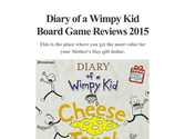 Diary of a Wimpy Kid Board Game Reviews 2015
