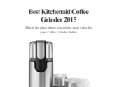Best Kitchenaid Coffee Grinder 2015