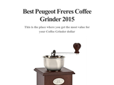 Best Peugeot Freres Coffee Grinder 2015