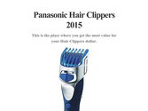Panasonic Hair Clippers 2015