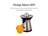 Orange Juicers 2015