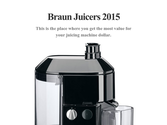 Braun Juicers 2015
