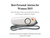 Best Personal Alarms for Women 2015