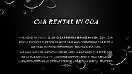 Self-drive cars in goa | Goa car rentals | Car hire in goa | Best car rental in goa | edocr