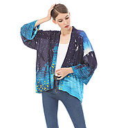 Kimono maker custom designs digital printed kimono robe cardigan