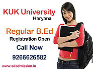 KUK University B.Ed Admission 2015-16