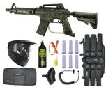 US Army Alpha Black Tactical Paintball Marker Gun Sniper Set - Black