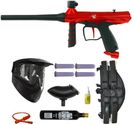 Tippmann Gryphon Paintball Marker Gun 3Skull 4+1 9oz Mega Set - Red