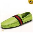 Mens Leather Slippers Driving Loafer Shoes CW740091