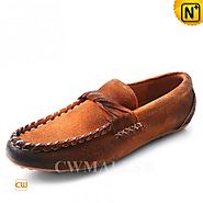 CWMALLS® Designer Suede Penny Loafers CW707015