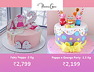 Peppa Pig Cartoon Cakes Delivery in Delhi NCR