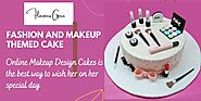 Order Now! Fashion and Makeup Themed Cake Delivery in Delhi NCR