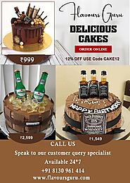 Order Now! Wine Bottle Themed Cakes in Delhi NCR from Flavours Guru