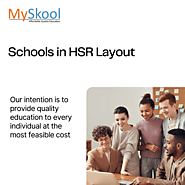 Schools in HSR Layout