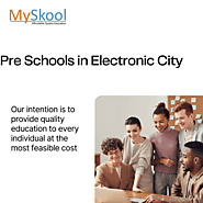 Pre Schools in Electronic City