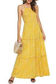imagenes de vestidos amarillos largos 2021 | vestidos largos de moda elegantes 2021