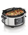 Hamilton Beach 33957 Programmable Stay or Go Slow Cooker, 5-Quart, Silver