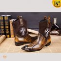 Western Leather Boots Dress Shoes for Men CW750125