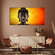 Beautiful Buddha Abstract Natural Big Wall Painting – DecoreMantra