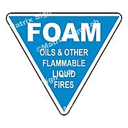 Foam - Oils And Other Flammable Liquid Fires Sign and Images in India with Online Shopping Website.