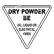 Dry Powder BE - Oil, Liquid Or Electrical Fires Sign and Images in India with Online Shopping Website.