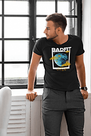 Badfit Globe Men Black T Shirt