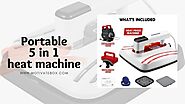 Portable 5 in 1 Heat press Machine | Portable Heat Transfer Machine | Vevor heat press Motivatebox