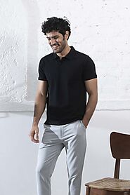 Buy The Black Polo Tshirt for men - Beyours | Minimal Clothing for Men
