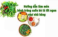 Bánh tráng cuốn bò lá lốt