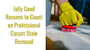 Jolly Good Reasons to Count on Professional Carpet Stain Removal