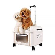 Lavada Pet Luggage for small cat and dogs. This is elegant pet stroller for millenial pet owner