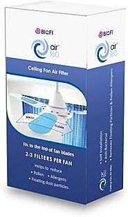 biofi Air360 Ceiling Fan Air Purifier Filter eliminates dust pollen (Pack of 10) Air Purifier Filter  (HEPA Filter)