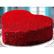 Red Velvet Cake in Heart Shape for Lovers | Heart Shaped Cake