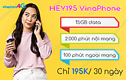 Nhận 15GB data, 2100 phút gọi khi đăng ký gói HEY195 VinaPhone