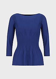 Buy Ribbed, Peplum Sweater in Women's | Rosenthal's Boutique