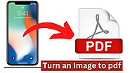 How do turn an image to pdf on iPhone?