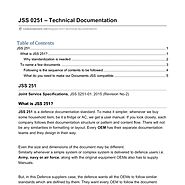 JSS 0251 Technical Documentation