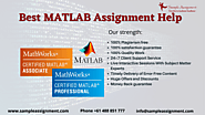 MATLAB Assignment Writing service by Phd. Experts