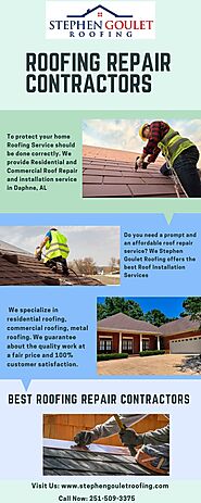 Best Roofing Repair Contractors in Alabama | Stephen Goulet Roofing